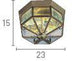 Searchlight Brass Flush Light Glass Fitting - Comet Lighting