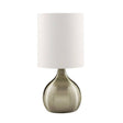 Searchlight Brass Touch Table Lamp White Shade - Comet Lighting