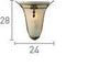 Searchlight Bronze Decorative Wall Light Glass - Comet Lighting