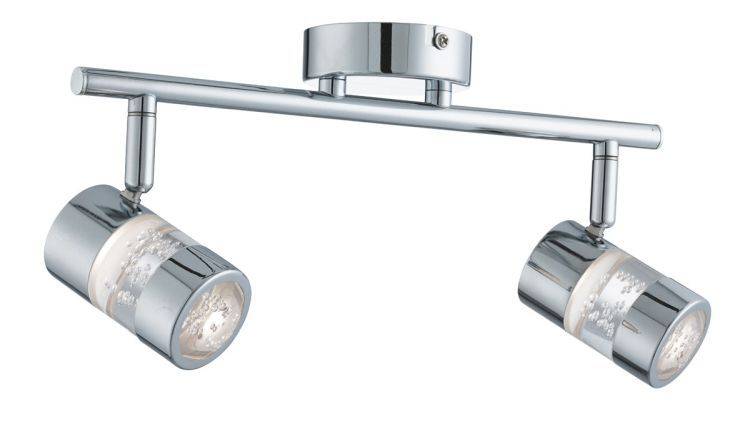 Searchlight Bubbles Chrome LED Spotlight Bar - Comet Lighting