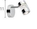 Searchlight Bubbles Chrome Wall Spotlight Bubbles - Comet Lighting