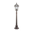 Searchlight Capri Rustic Brown Outdoor Post Lamp - Comet Lighting