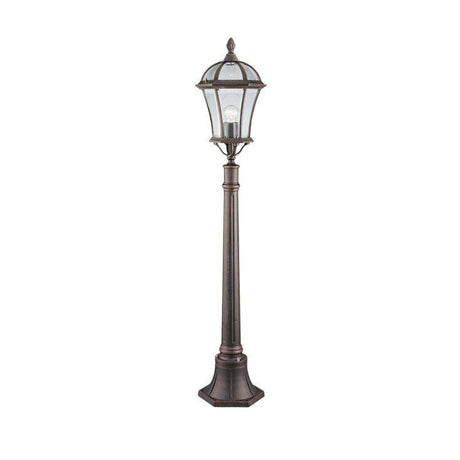 Searchlight Capri Rustic Brown Outdoor Post Lamp - Comet Lighting