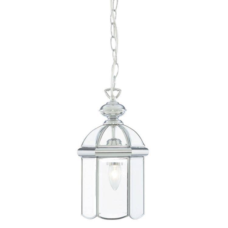 Searchlight Chrome Lantern Polished Domed Glass Shade - Comet Lighting