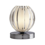 Searchlight Claw Touch Table Lamp - Frosted Glass & Chrome - Comet Lighting