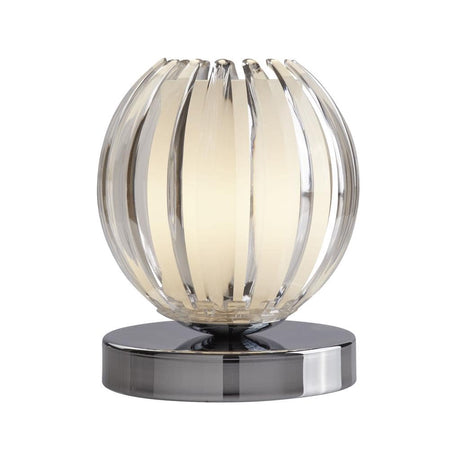 Searchlight Claw Touch Table Lamp - Frosted Glass & Chrome - Comet Lighting