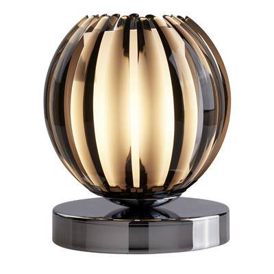 Searchlight Claw Touch Table Lamp - Smoked Acrylic & Chrome - Comet Lighting