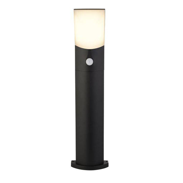 Searchlight Copenhagen Outdoor LED Post with PIR - Die Cast| Opal - Comet Lighting