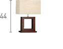 Searchlight Cosmopolitan Wood Table Lamp Matching Shade - Comet Lighting