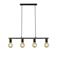 Searchlight Dance 4Lt Bar Pendant - Sand Black - Comet Lighting