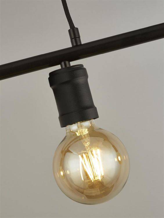 Searchlight Dance 4Lt Bar Pendant - Sand Black - Comet Lighting