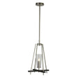 Searchlight Danika Swing 1Lt Pendant| Satin Silver With Black Detail - Comet Lighting