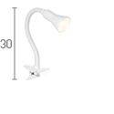 Searchlight Desk Partner Task Lamp White Shade - Comet Lighting