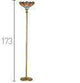 Searchlight Dragonfly Brass Floor Lamp Tiffany Glass - Comet Lighting