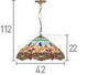 Searchlight Dragonfly Brass Pendant Light Tiffany Glass - Comet Lighting