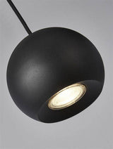 Searchlight Eindhoven 4Lt Bar Ceiling Pendant - Black Metal - Comet Lighting