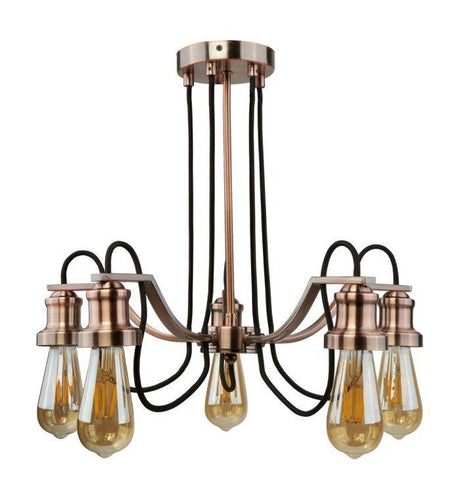 Searchlight Fabric Cable Antique Copper - Comet Lighting