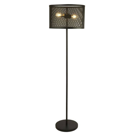 Searchlight Fishnet 2Lt Floor Lamp| Matt Black - Comet Lighting