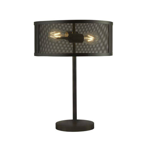 Searchlight Fishnet 2Lt Table Lamp| Matt Black - Comet Lighting