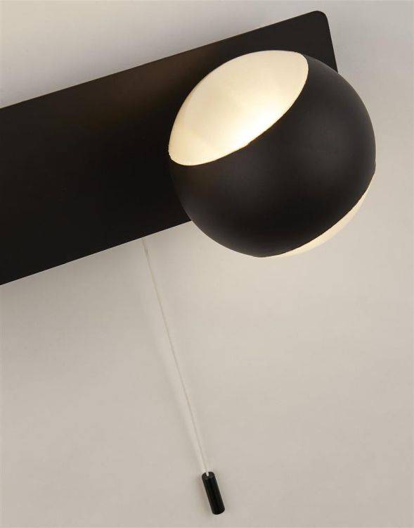 Searchlight Flare 3Lt Bathroom Wall Light-Black Metal & Acid Glass| IP44 - Comet Lighting