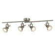 Searchlight Focus 4 Light Silver Spotlight Split-Bar - Comet Lighting