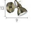 Searchlight Focus Brass Wall Spotlight - Comet Lighting