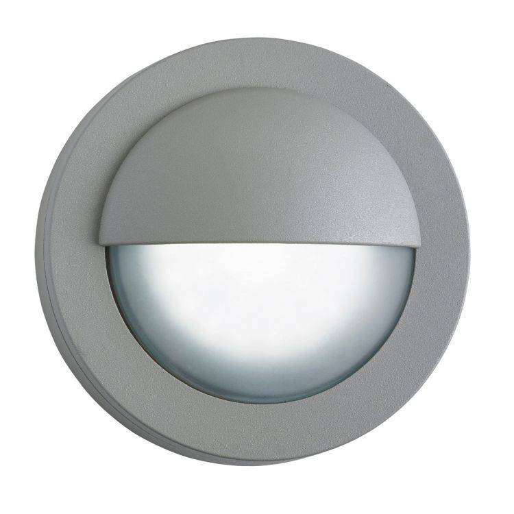 Searchlight Grey 18 LED Outdoor Wall Light Glass - Comet Lighting