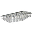 Searchlight Hanna Chrome 8 Light Ceiling Fitting Crystal Drops - Comet Lighting