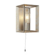 Searchlight Heaton 1Lt Wall Light| Brushed Silver Gold Finish - Comet Lighting