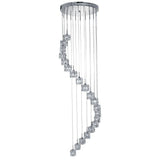 Searchlight Ice Cube 20Lt Multi Drop 3M Glass Chrome - Comet Lighting