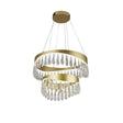 Searchlight Jewel LED 2 Tier Ceiling Pendant - Gold & Crystal - Comet Lighting