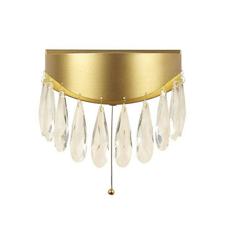 Searchlight Jewel LED Wall Light - Gold & Crystal - Comet Lighting