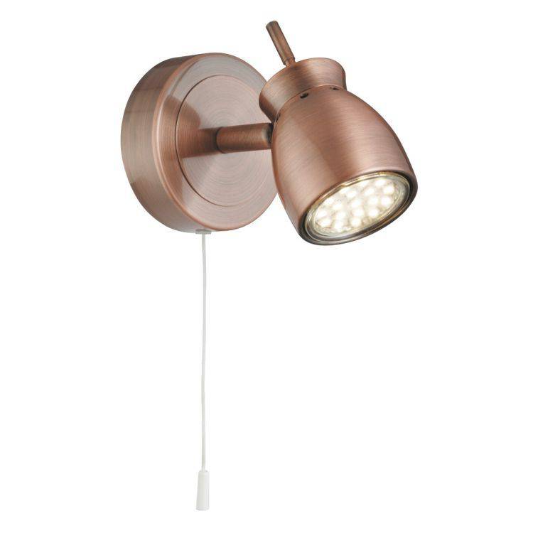 Searchlight Jupiter Antique Copper Wall Spotlight - Comet Lighting