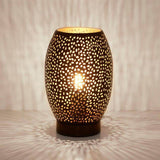 Searchlight Laser Table Lamp - Black Laser Cut Metal - Comet Lighting