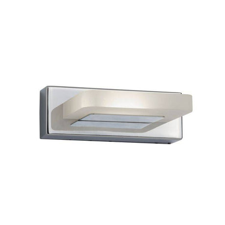 Searchlight LED 1Lt Wall Light Chrome/Frosted Glass - Ip Rated - Comet Lighting