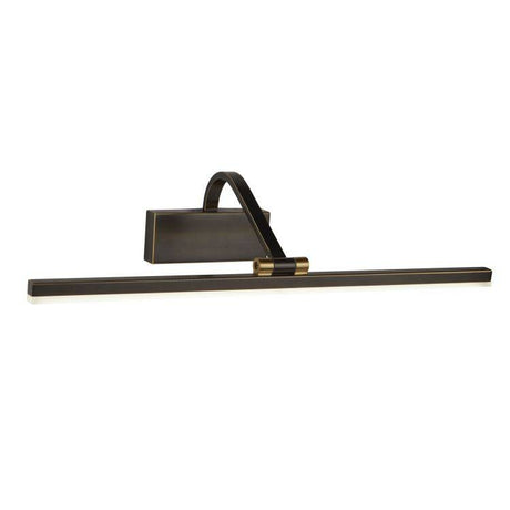 Searchlight LED Picture Light - Black Brushed Gold - Comet Lighting