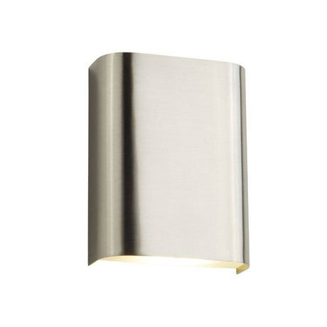 Searchlight LED Wall Light| Satin Silver With Frosted Glass - Comet Lighting