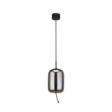 Searchlight Lisbon LED Ceiling Pendant - Black Metal & Smoked Glass (B) - Comet Lighting