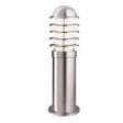 Searchlight Lourve Outdoor Post - Stainless Steel & White Shade| IP44 - Comet Lighting