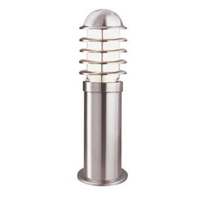 Searchlight Lourve Outdoor Post - Stainless Steel & White Shade| IP44 - Comet Lighting