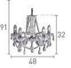 Searchlight Marie Therese Chrome 5 Light Chandelier - Comet Lighting