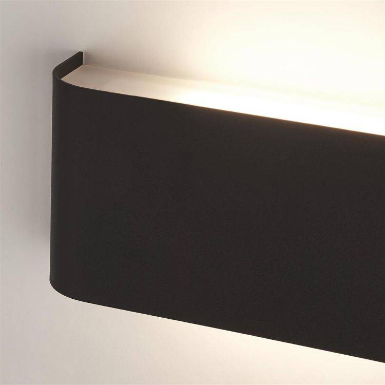 Searchlight Match Box 2Lt LED Wall Light - Black Up/Downlight - Comet Lighting