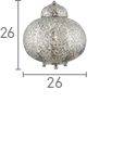 Searchlight Moroccan Shiny Nickel Table Lamp - Comet Lighting