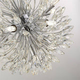 Searchlight Peacock 14Lt Ceiling Pendant - Crystal & Metal - Comet Lighting