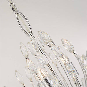 Searchlight Peacock 14Lt Ceiling Pendant - Crystal & Metal - Comet Lighting