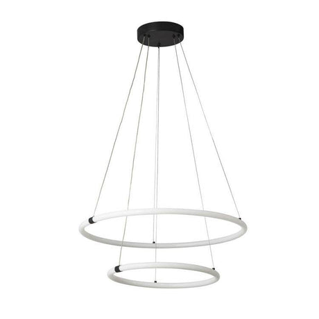 Searchlight Revolve LED 2Lt Ring Ceiling Pendant - Opal Tubes - Comet Lighting