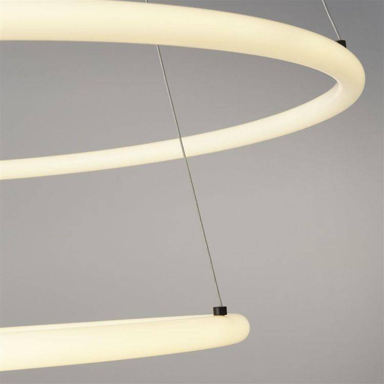 Searchlight Revolve LED 2Lt Ring Ceiling Pendant - Opal Tubes - Comet Lighting