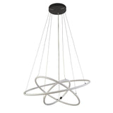 Searchlight Revolve LED 3Lt Ring Ceiling Pendant - Opal Tubes - Comet Lighting