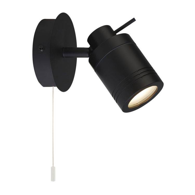 Searchlight Samson Bathroom Spotlight - Black Metal| IP44 - Comet Lighting