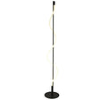 Searchlight Serpent LED Floor Lamp - Black Metal & Acrylic - Comet Lighting